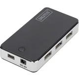 USB 2.0 7-Port Hub schw. inkl. ext. Netzteil 5V , 1m