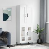 The Living Store Visoka omara bela 69,5x34x180 cm inženirski les - Visoka Omarica, (21837296) | Shoptok.si