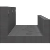  Zidne police 2 kom sive 50 x 12 x 9 cm od masivne borovine | shoptok.hr
