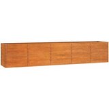  Povišena vrtna gredica boja hrđe 400 x 80 x 77 cm čelik COR-TEN | Eponuda.ba