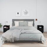  Noćni ormarići 2 kom crni 40 x 34 x 55 cm od masivne borovine | shoptok.hr