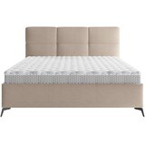 CARRYHOME OBLAZINJENA POSTELJA 160 cm x 200 cm , tekstil svetlo rjava | Shoptok.si