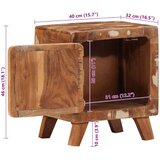  Noćni ormarić 40x32x46 cm Obrađeno puno drvo | shoptok.hr