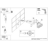  Zidna lampa ARTEMIS 1 crna | shoptok.hr