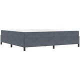  Krevetna konstrukcija Tamno siva 200 x 200 cm tkanina Zagasitosiva | Shoptok.si