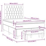  box spring s madracem krem 120 x 190 cm od tkanine | shoptok.hr