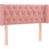 Maison Chic Posteljno vzglavje - Vzglavna omarica - Nočna omarica z ušesi roza 93x16x78/88 cm žamet, (21713275) | Shoptok.si