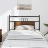  Zamjensko uzglavlje smeđa boja hrasta 75 cm konstruirano drvo i čelik | shoptok.hr