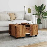 vidaXL Kava miza Old Wood 60x60x38 cm Inženirski les | Shoptok.si