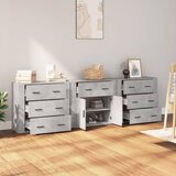 Komoda 3 kom siva boja betona od konstruiranog drva | shoptok.hr