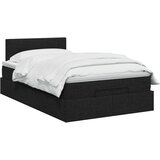  Podesivi krevet s madracem Crna 120 x 190 cm Tkanina | shoptok.hr