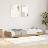  Krevetna konstrukcija s ladicama Umjetnički hrast 90 x 200 cm | shoptok.hr