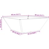  Set plastičnih sadilica Bijela Plastika 40 x 40 x 15 cm Složljivo | shoptok.hr