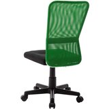 vidaXL uredska stolica crno-zelena 44x52x100 cm od mrežaste tkanine | shoptok.hr