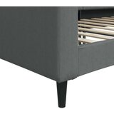  Raztegljiva postelja temno siva 80x200 cm blago | Shoptok.si