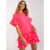 RUE PARIS Dress-CHA-SK-1422.19-fluo pink | Shoptok.si