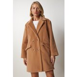  Women's Biscuit, Rabbit Feather Look Oversized Coat | Shoptok.si