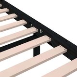  Posteljni okvir črn iz trdnega lesa 150x200 cm 5FT | Shoptok.si