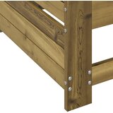  Vrtna sofa s naslonom za ruke i jastukom impregnirana borovina | shoptok.hr