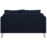 Ropez Temno modra sedežna garnitura iz šenilje 140 cm Freya – | Shoptok.si
