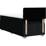  Krevet s oprugama i madracem crni 90x200 cm od tkanine | shoptok.hr