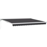 vidaXL Ručno Uvlačiva Tenda u Narančastoj i Bijeloj, 350x250 cm | shoptok.hr