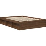  Okvir za krevet smeđi hrast 120 x 190 cm mali bračni | shoptok.hr