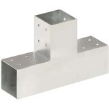 vidaXL Spojniki za stebre 4 kosi T oblike pocinkana kovina 81x81 mm | Shoptok.si