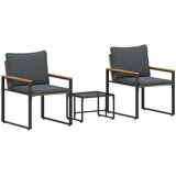  Setovi namještaja s jastukom 3 pcs Siva i tamno siva Ratan | shoptok.hr