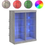 Maison Chic Komoda - Predalnik z LED lučkami siva sonoma 81x37x100 cm, (21718919) | Shoptok.si