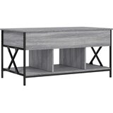  Stolić za kavu siva boja hrasta 100x55x50 cm od drva i metala | Shoptok.si