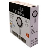 Ferotehna led rasvjeta ugradni panel 6W 570 lm dip 3000/4000/6500 k IP20 o crni | shoptok.hr
