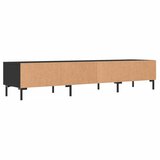 TV ormarić crni 150 x 36 x 30 cm od konstruiranog drva | shoptok.hr