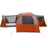  Obiteljski šator s krovom Siva i narančasta 745 x 700 x 217 cm | shoptok.hr