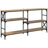 vidaXL Konzolna miza artisan hrast 150 x 29 x 76.5 cm Konstruiran les | Shoptok.si