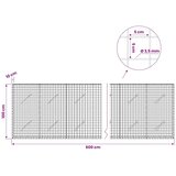 Gabion s žicom debljine 3 5 mm i mrežom 5x5 cm 600x10x100 cm - 10 cm 100 cm 600 cm | shoptok.hr