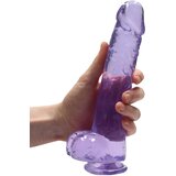 REALROCK Realistic Dildo with Balls 9" 22 cm Purple | shoptok.hr