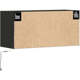 vidaXL Stenska TV omarica z LED lučkami črna 80x31x38 cm Cene