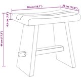  Kupaonska stolica Prirodna 50 x 30 x 45 cm Prirodno drvo | shoptok.hr