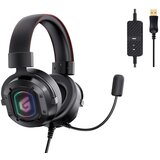 Conceptronic slušalice- ATHAN02B (USB, kompatibilnost: PC/PS4, 7.1 , RGB, podesivi zvuk,220 cm kabel, crna) | shoptok.hr