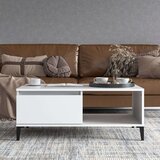  Stolić za kavu bijeli 90 x 50 x 36 5 cm od konstruiranog drva | shoptok.hr