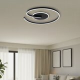  LED plafonsko svetlo LORENZO LED/22W/230V, prečnik 50 cm, crno | Eponuda.com