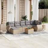 vidaXL 8-dijelni set vrtnih sofa od poliratana s jastucima bež | shoptok.hr