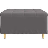  Shranjevalna tabureta Siva 80 x 80 x 45 cm Umetna koža, (5000208392) | Shoptok.si