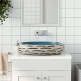 Nadgradni umivaonik raznobojni ovalni 59x40x15 cm keramički Cijene
