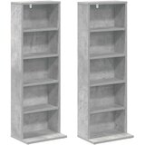 Cd ormar 2 kom. Betonska siva 33 x 23,5 x 97,5 cm | shoptok.hr