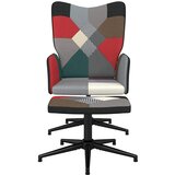  Stolica za opuštanje s osloncem za noge patchwork od tkanine | shoptok.hr