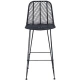  Barski stolac 2 pcs Crna 44 5 x 53 x 111 cm Ratan i čelik | shoptok.hr