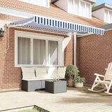  Okvir tende Modra in bela 250 x 200 cm Poliester s PU premazom, (5000206524) | Shoptok.si