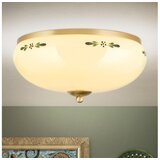 Orion dl 7-674 - plafonsko svetlo landhaus 3xE27/60W/230V, prečnika 35 cm, mesing/bež | Eponuda.com